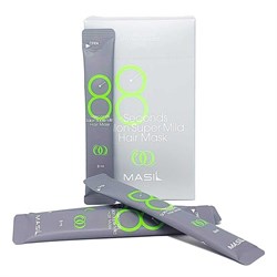 Masil Маска для волос восстанавливающая для ослабленных волос / 8 Seconds Salon Super Mild Hair Mask, 20 шт. х 8 мл 18695-20267 - фото 14776406