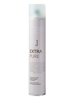 DEW Professional Лак для волос экстрасильной фиксации без отдушки / Extra Pure, 500 мл 27961-76609 - фото 14776781