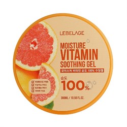 Lebelage Увлажняющий гель с грейпфрутом / Moisture Vitamin 100% Soothing Gel, 300 мл 18381-19900 - фото 14777097