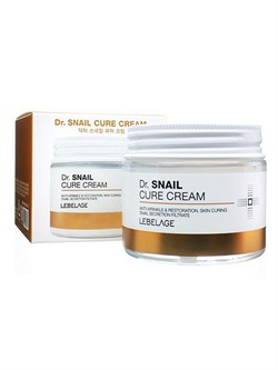 Lebelage Антивозрастной восстанавливающий крем с муцином улитки / Dr. Snail Cure Cream, 70 мл 19959-23651 - фото 14777528