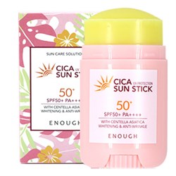 Enough Стик солнцезащитный для лица и тела с центеллой / Cica Sun Stick SPF50+/PA++++, 20 г 24236-65918 - фото 14777739