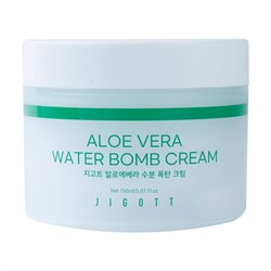 Jigott Крем для лица улажняющий с экстрактом алоэ вера / Aloe Vera Water Bomb Cream, 150 мл 23134-64404 - фото 14778041