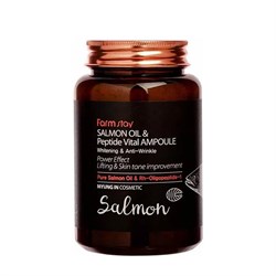 Farm Stay Ампульная сыворотка для лица с маслом лосося и пептидами / Salmon Oil & Peptide Vital Ampoule, 250 мл 12182-41250 - фото 14779300