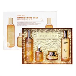 Lebelage Антивозрастной набор с витамином С / Vitamin C Pure 4 Basic Cosmetics (Toner, Emulsion, Ampoule, Cream) 21265-30159 - фото 14779760