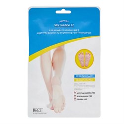 Jigott Отшелушивающие пилинг-носочки с осветляющим эффектом / Vita Solution 12 Brightening Foot Peeling Pack, 30 мл 22815-64491 - фото 14781140