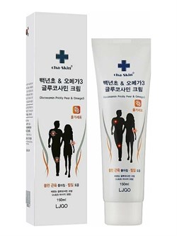 Cha-skin Массажный крем с глюкозамином от мышечного напряжения и отеков / Cha-Skin Glucosamine Prickly Pear & Omega 3, 150 мл 25357-75761 - фото 14781418