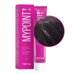 TEFIA Mypoint 5.81 Перманентная крем-краска для волос / Светлый брюнет коричнево-пепельный, 60 мл 20098-24080 - фото 14781983