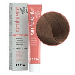TEFIA Ambient 9.310 Перманентная крем-краска для волос / Очень светлый блондин золотисто-пепельный для седых волос, 60 мл 22259-41504 - фото 14782098
