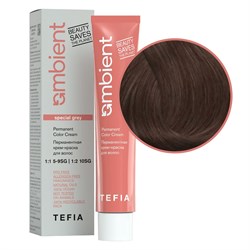 TEFIA Ambient 7.810 Перманентная крем-краска для волос / Блондин коричнево-пепельный для седых волос, 60 мл 22247-41522 - фото 14782102