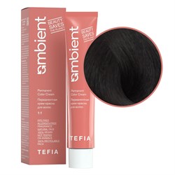 TEFIA Ambient 3.11 Перманентная крем-краска для волос / Темный брюнет интенсивный пепельный, 60 мл 22144-41629 - фото 14782126