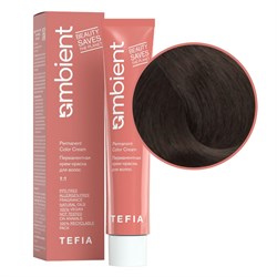 TEFIA Ambient 6.18 Перманентная крем-краска для волос / Темный блондин пепельно-коричневый, 60 мл 22217-41644 - фото 14782133