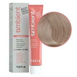 TEFIA Ambient 10.810 Перманентная крем-краска для волос / Экстра светлый блондин коричнево-пепельный для седых волос, 60 мл 22244-41809 - фото 14782178