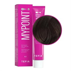 TEFIA Mypoint 5.1 Перманентная крем-краска для волос / Светлый брюнет пепельный, 60 мл 19838-21959 - фото 14782288