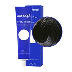 Concept Profy Touch 1.0 Профессиональный крем-краситель для волос, черный, 100 мл 19033-21156 - фото 14782499