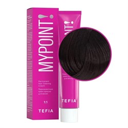 TEFIA Mypoint 4.0 Перманентная крем-краска для волос / Брюнет натуральный, 60 мл 19836-21957 - фото 14782670
