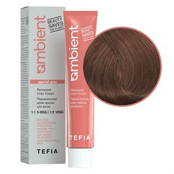 TEFIA Ambient 8.810 Перманентная крем-краска для волос / Светлый блондин коричнево-пепельный для седых волос, 60 мл 22246-41739 - фото 14782826
