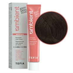 TEFIA Ambient 6.880 Перманентная крем-краска для волос / Темный блондин интенсивный коричневый для седых волос, 60 мл 22252-41840 - фото 14782841