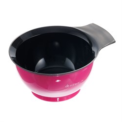 Dewal Чаша для смешивания краски с ручкой и прорезиненной вставкой T-006fuchsia, пластик, розовый, 330 мл 22476-62498 - фото 14783112