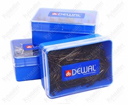 Dewal Невидимки для волос прямые SLN40P-4/200, 40 мм, серебристый, 200 г 2075-7799 - фото 14783973