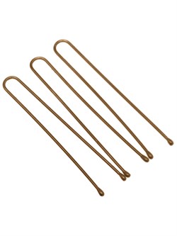 Dewal Шпильки для волос прямые SLT45P-3/60, 45 мм, коричневый, 60 шт. 27849-76320 - фото 14783994
