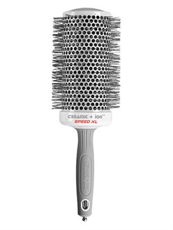 Olivia Garden Термобрашинг для укладки волос / Ceramic + Ion Speed XL White & Grey, 65 мм, бело-серый 12172-11682 - фото 14784174
