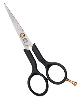 Dewal Парикмахерские ножницы прямые с микронасечками / Easy Step 2312/5.5, черный 1578-1466 - фото 14784877