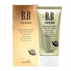 Ekel BB крем с улиточным муцином Aenepure Magic SPF50 PA+++, 50 мл 13879-12616 - фото 14785501