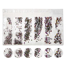Nail Art Набор страз для ногтей, розово-желтый 15849-16602 - фото 14788365