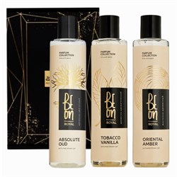 BeOn Подарочный набор парфюрованных гелей для душа №34 / Royal Absolute oud, Oriental Amber, Tobacco Vanilla, 260 мл x 3 23810-65542 - фото 14804263