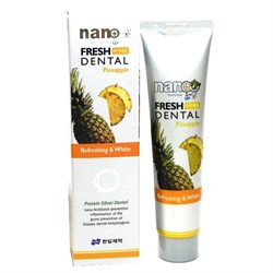 Hanil Зубная паста с экстрактом ананаса и серебром / Nano fresh Dental Toothpaste Pineapple, 160 мл 16943-17986 - фото 14804521