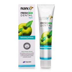 Hanil Зубная паста с экстрактом яблока отбеливающая / Nano Fresh Dental Apple, 160 г 20307-25225 - фото 14804547