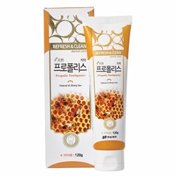 Hanil Зубная паста c прополисом / Refresh & Clean Dental Clean Propolis toothpaste, 120 г 22342-63707 - фото 14804563