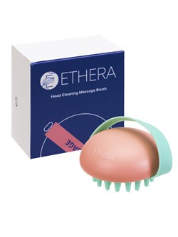ETHERA Массажная силиконовая щётка для мытья головы, розовый 25243-72969 - фото 14804727