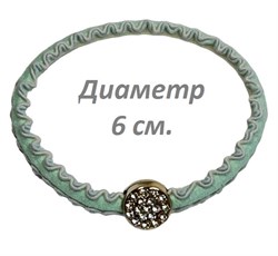 Резинка для волос эластичная (жгут волна с украшением) Арт 66 тип 4 243585-253203 - фото 14821779