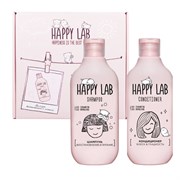 Happy Lab Набор средств для ухода за волосами / Шампунь «Восстановление & Питание» + Кондиционер «Блеск & Гладкость», 300 мл x 2 27720-72767
