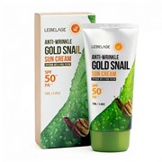 Lebelage Солнцезащитный крем для лица с муцином улитки / Anti-Wrinkle Gold Snail Sun Cream SPF50+PA+, 70 мл 20513-25593