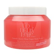LODEURLETTE Сахарный скраб для тела с ароматом цветка вишни / In England Colorfit Cherry Fleur Sugar Scrub, 500 г 24051-65816