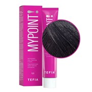 TEFIA Mypoint 4.81 Перманентная крем-краска для волос / Брюнет коричнево-пепельный, 60 мл 20091-24074