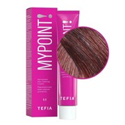 TEFIA Mypoint 5.4 Перманентная крем-краска для волос / Светлый брюнет медный, 60 мл 20094-24076