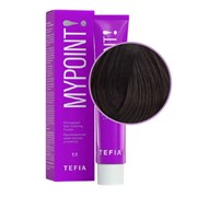 TEFIA Mypoint 5.81 Гель-краска для волос тон в тон / Светлый брюнет коричнево-пепельный, безаммиачная, 60 мл 20169-24150
