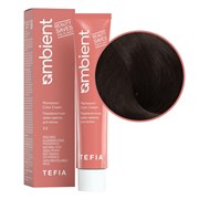 TEFIA Ambient 4.8 Перманентная крем-краска для волос / Брюнет коричневый, 60 мл 22212-41754