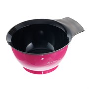 Dewal Чаша для смешивания краски с ручкой и прорезиненной вставкой T-006fuchsia, пластик, розовый, 330 мл 22476-62498