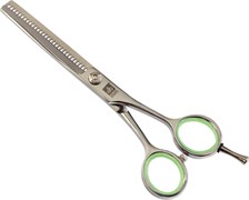 Dewal Парикмахерские ножницы филировочные / Profi Step 104/5.5, салатовый 2252-9267