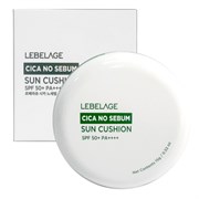 Lebelage Солнцезащитный кушон с экстрактом центеллы / Cica No Sebum Sun Cushion SPF 50+ PA+++, светло-бежевый, 15 г 24090-65725
