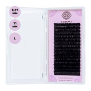 Enigma Ресницы на ленте Микс 16 линий 11 мм, L, 0,07 мм, черный 11698-9616
