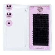 Enigma Ресницы на ленте Микс 16 линий 7-14 мм, M, 0,10 мм, черный 14837-15542