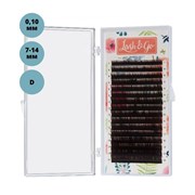 Lash&Go Ресницы на ленте «Эспрессо»‎ 16 линий 7-14 мм, D, 0,10 мм, коричневый 15759-25661