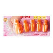 Nail Art Зажим-прищепка педикюрная для снятия искусственных покрытий/оранжевые (5шт/уп.) 9767-6793