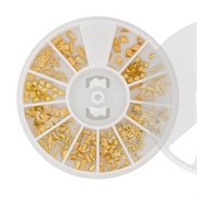 Nail Art Набор металлического декора для ногтей №16, золотистый 15815-16569