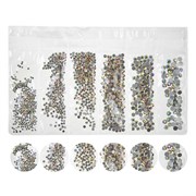 Nail Art Набор страз для ногтей, желтый голография 15843-16596